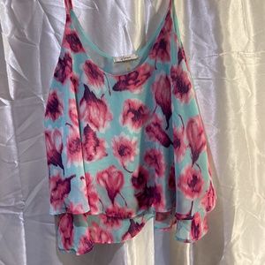 Floral Chiffon Tank